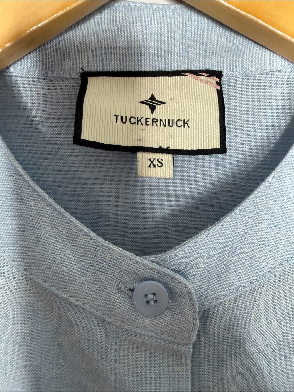 Tuckernuck Blue Linen Blend Button Front Maxi Dress XS/ Small - Picture 6 of 8